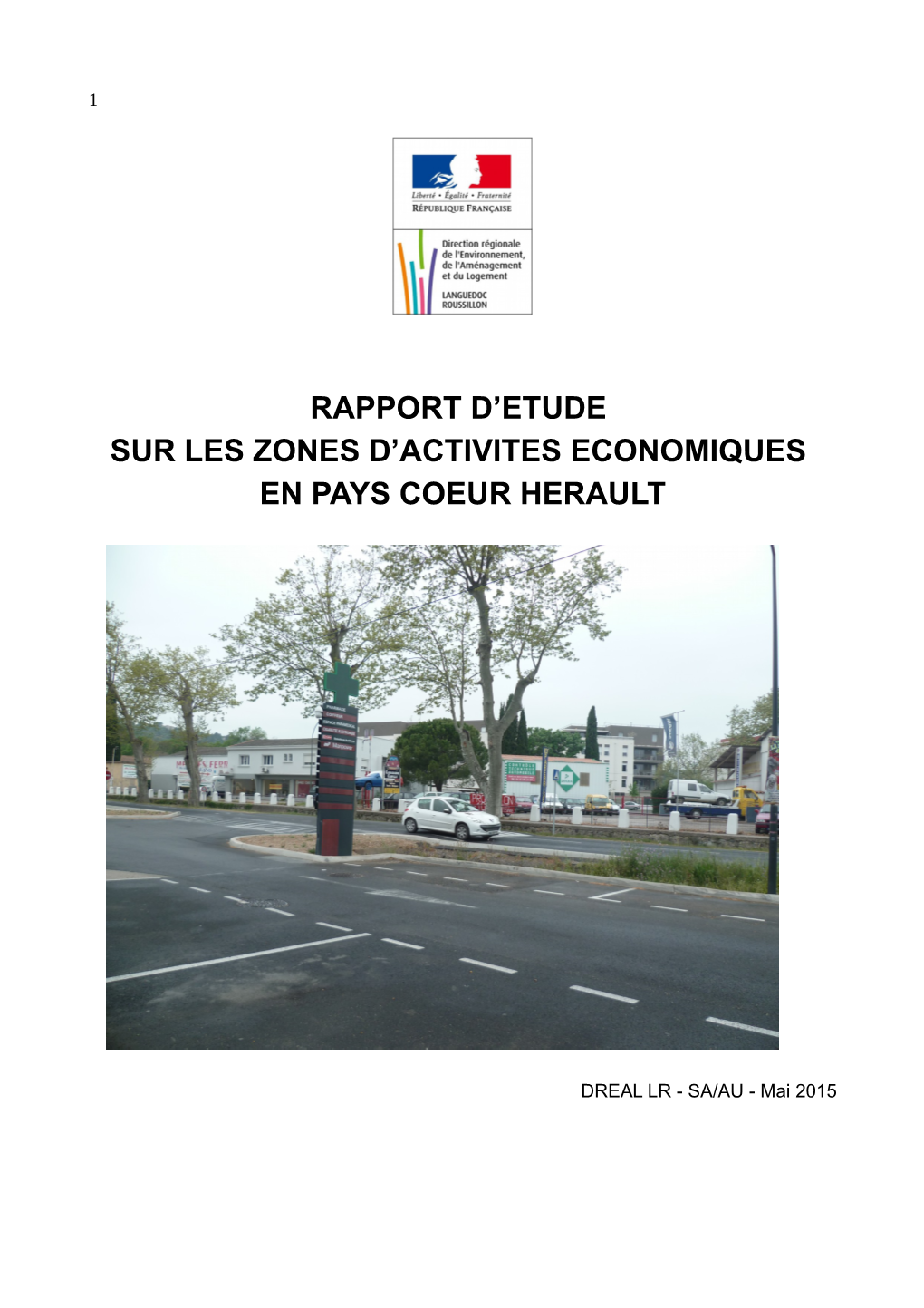 Rapport D'etude Sur Les Zones D'activites Economiques En Pays Coeur Herault