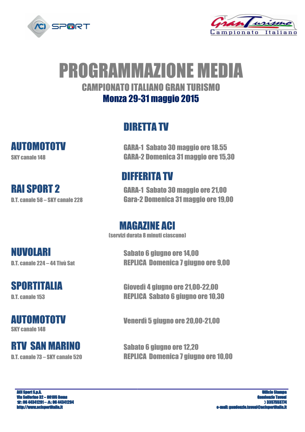 MEDIA GT Monza