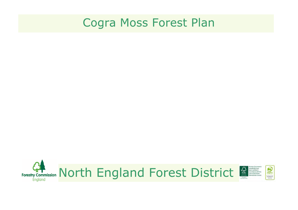 Cogra Moss Forest Plan Species and Timber Potential