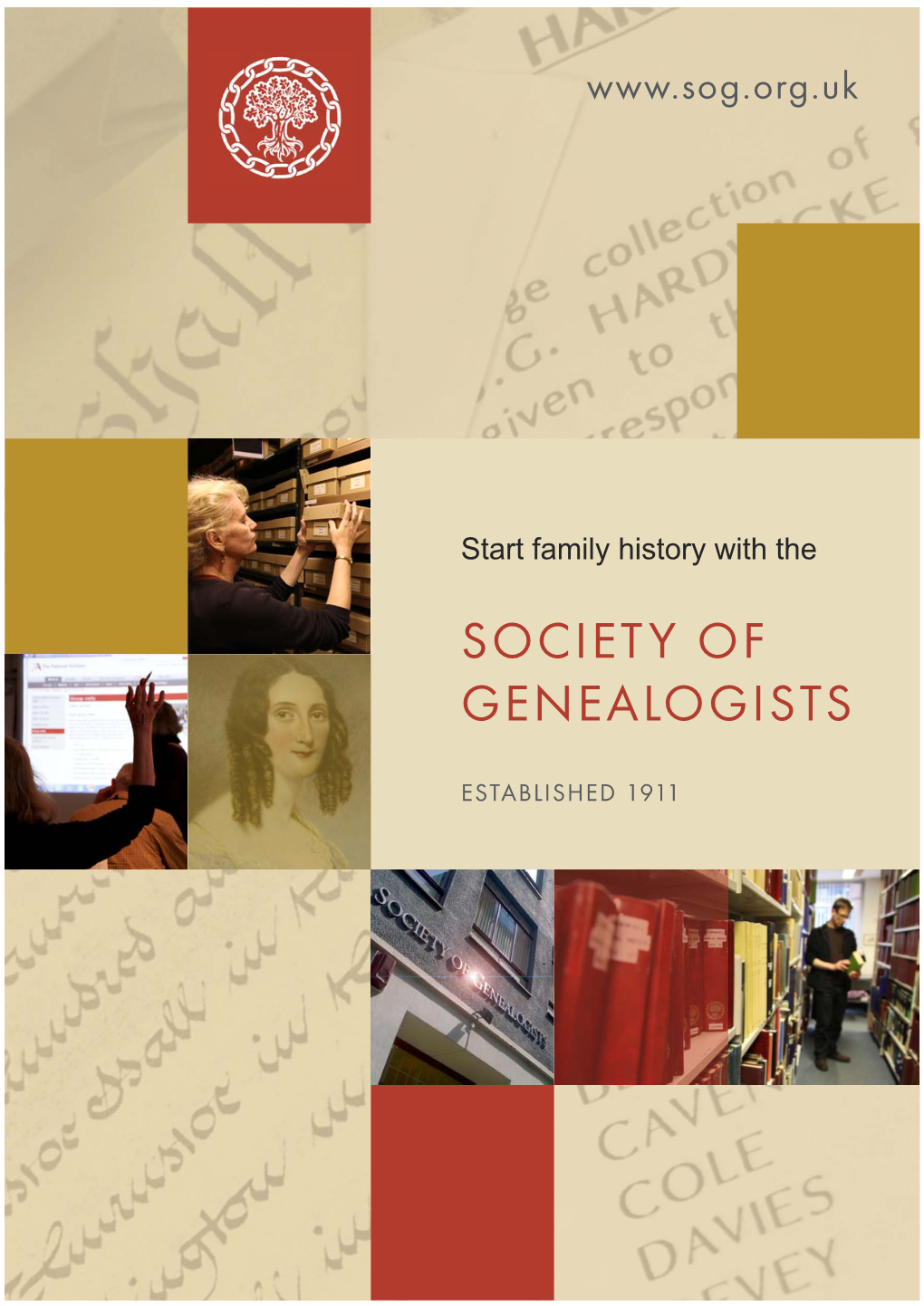 Start Family History with Society of Genealogists