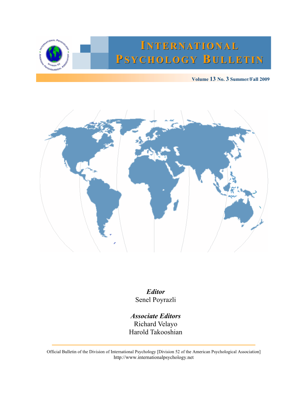 International Psychology Bulletin (Volume 13, No
