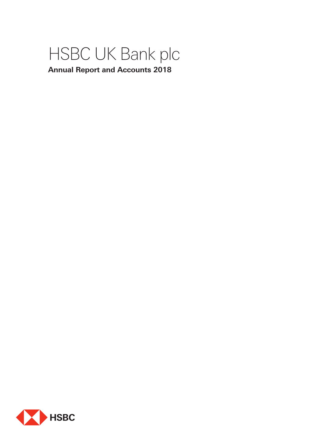 HSBC UK Bank Plc Annual Report and Accounts 2018