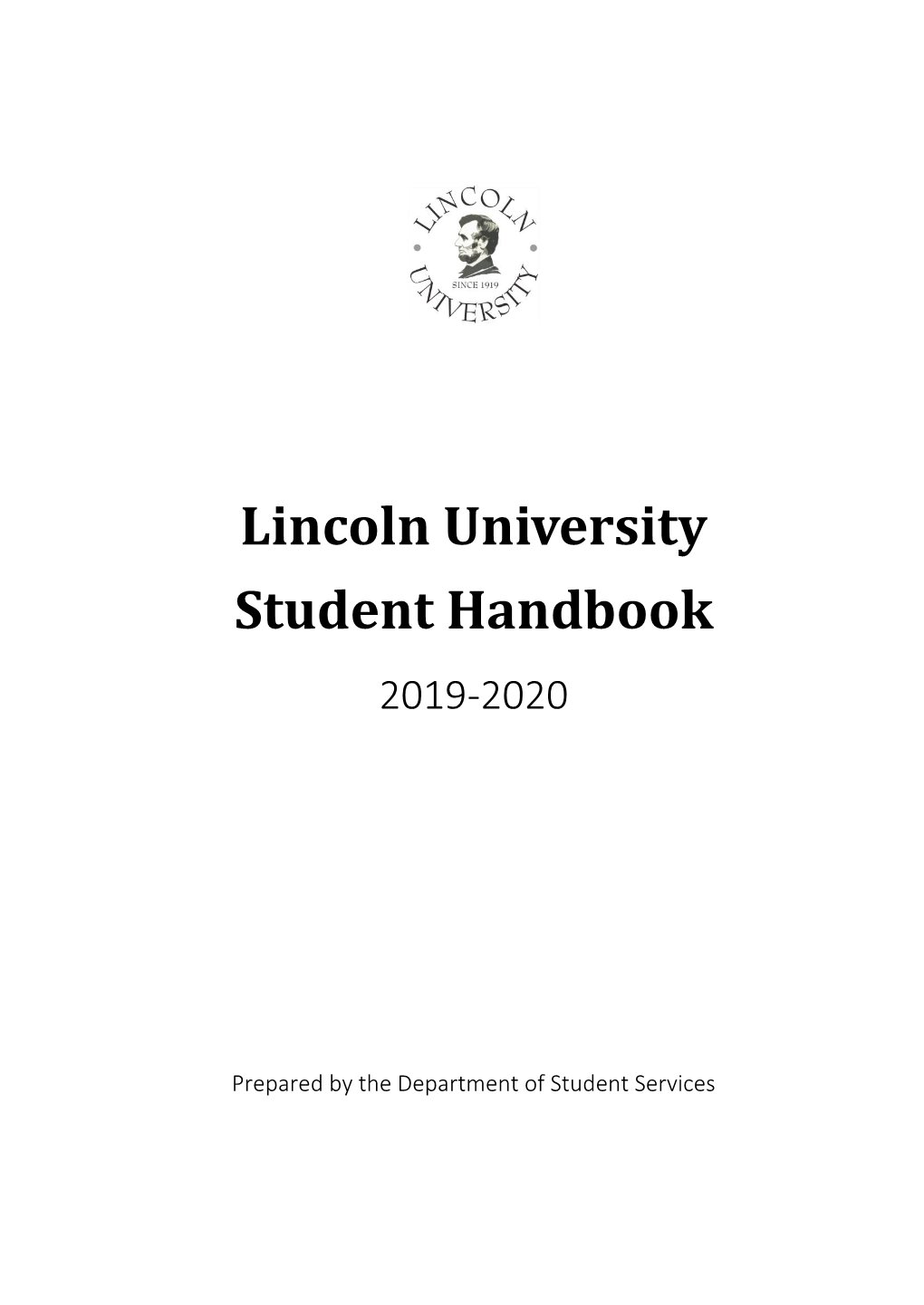 Lincoln University Student Handbook