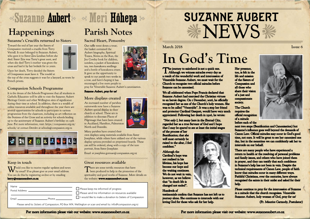 Suzanne Aubert News Issue 6