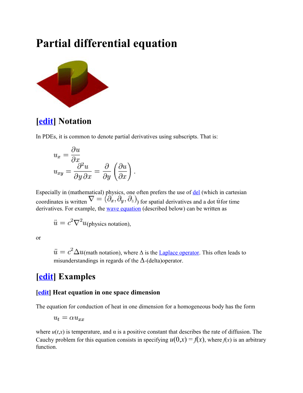 Partial Differential Equation