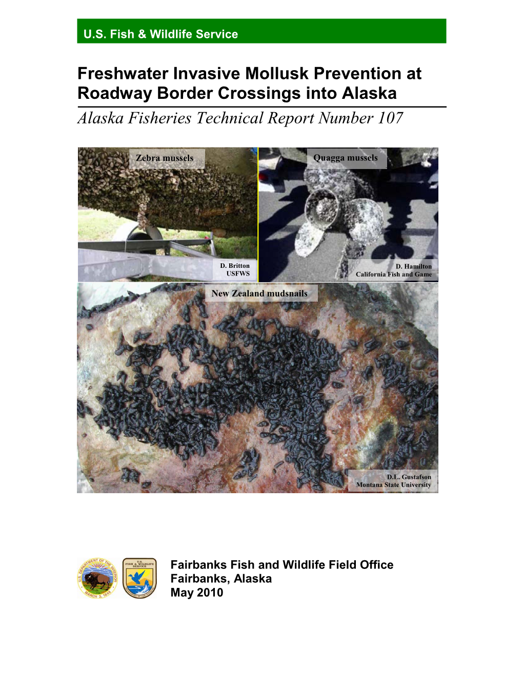 Alaska Fisheries Technical Report Number 107