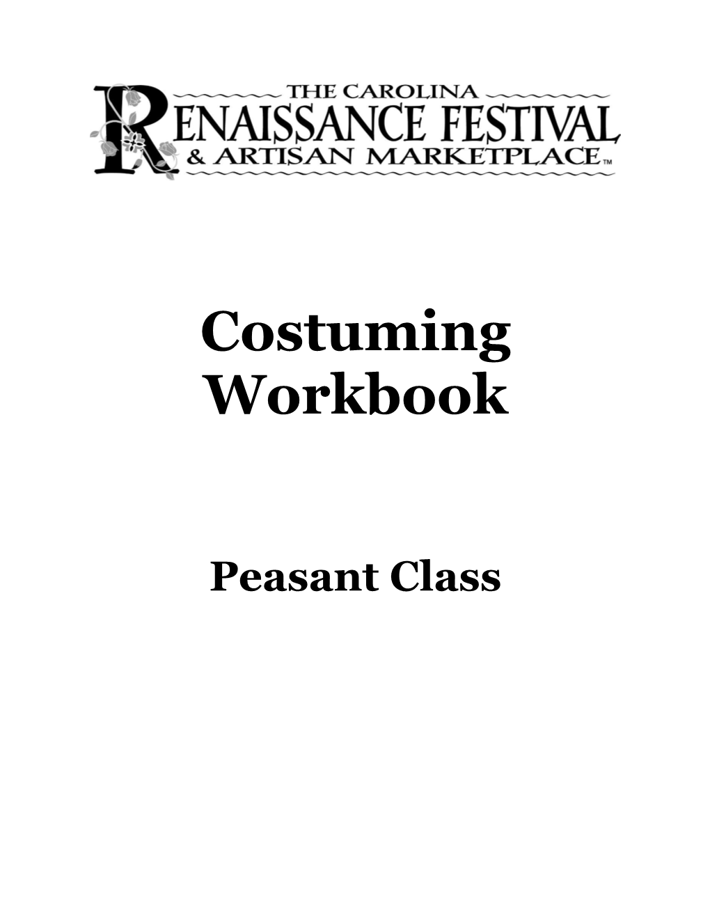 Costuming Workbook