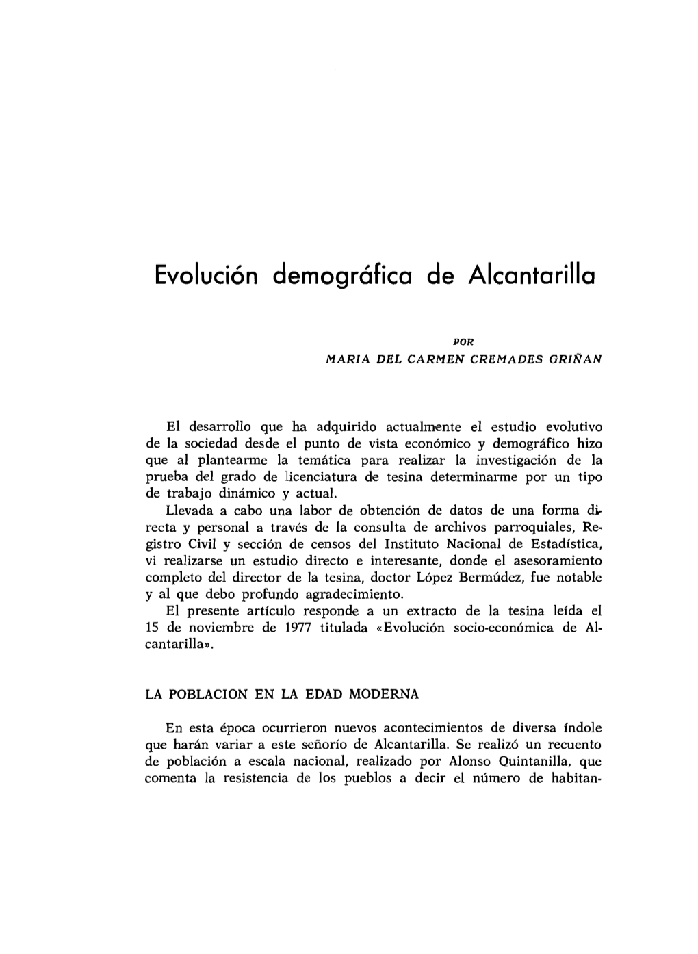 Evolución Demográfica De Alcantarilla