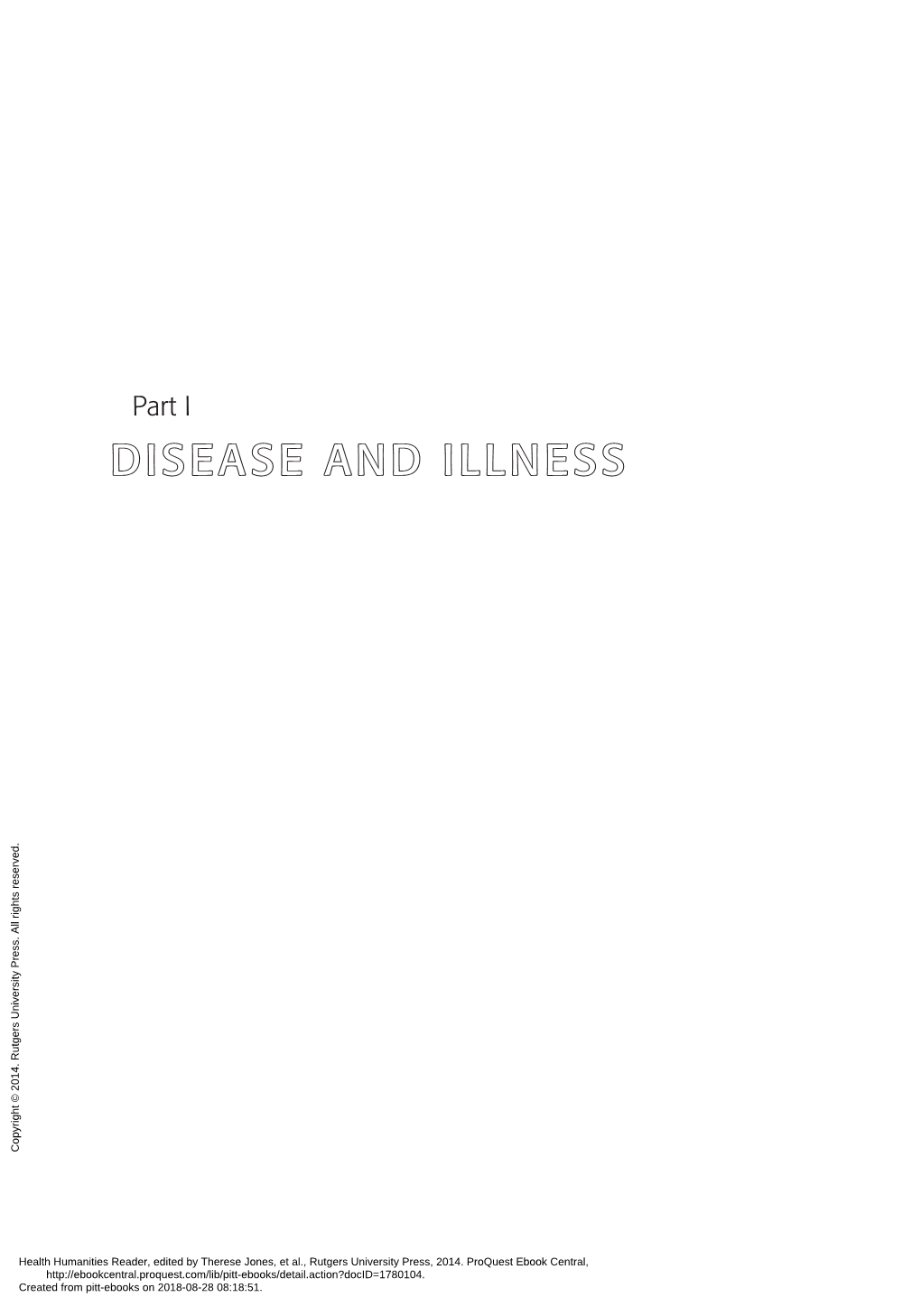 Disease and Illness Copyright © 2014