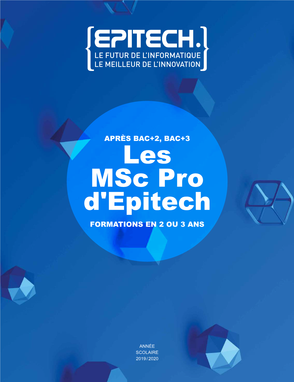 Les Msc Pro D'epitech FORMATIONS EN 2 OU 3 ANS