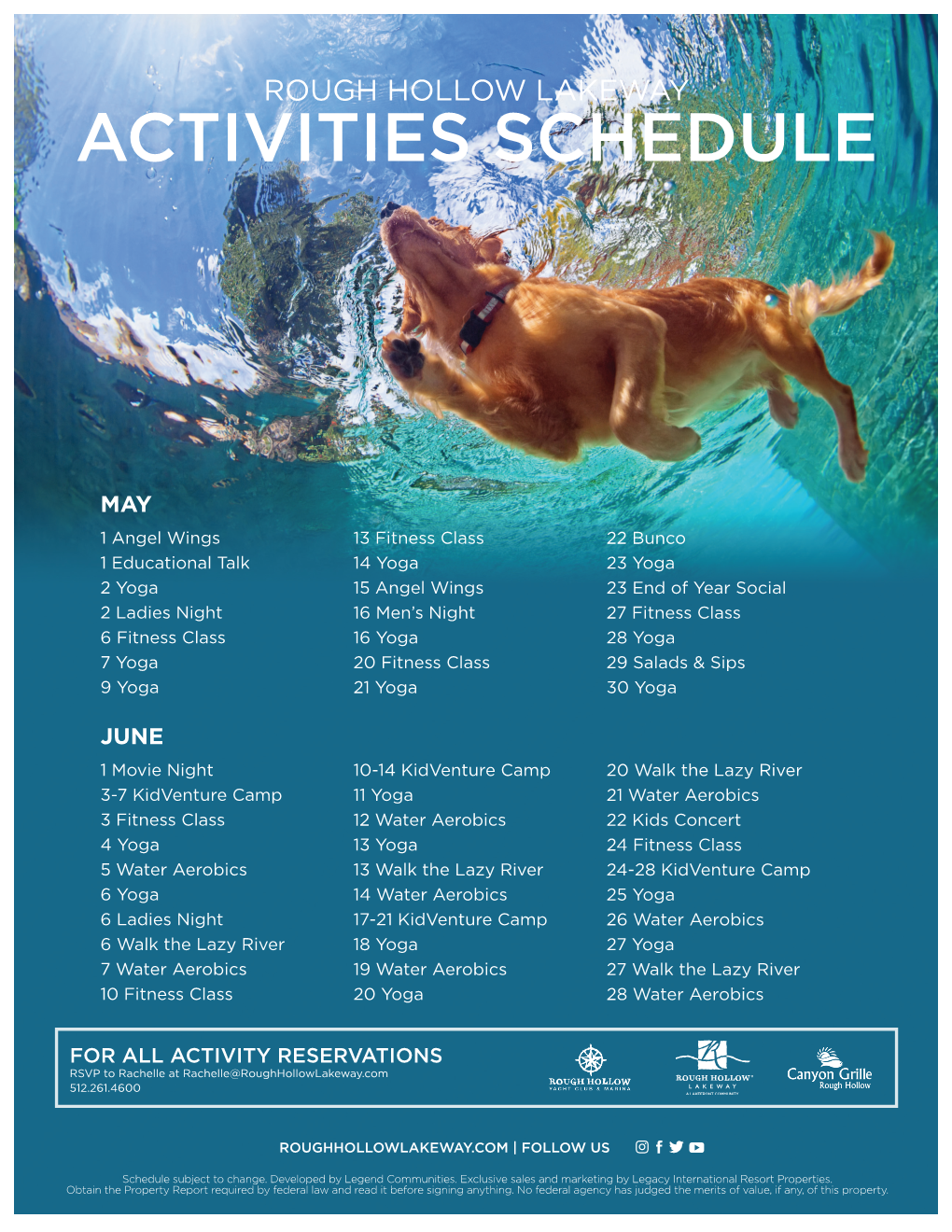 Activities Schedule