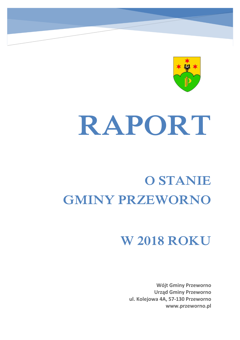 O Stanie Gminy Przeworno W 2018 Roku