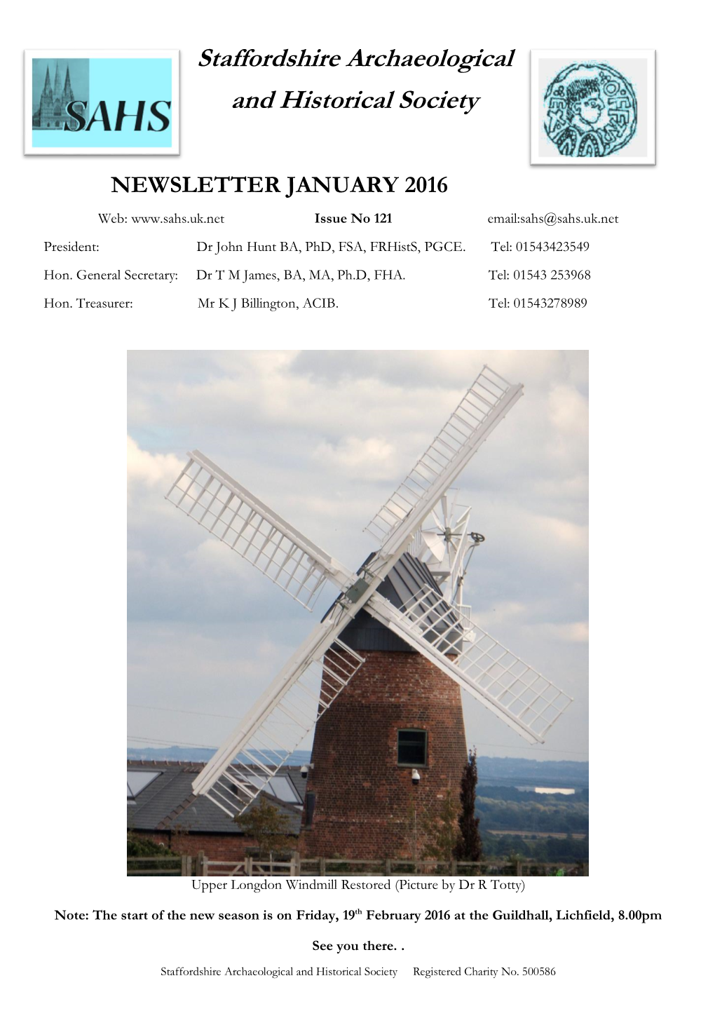 Newsletter 121 January 2016