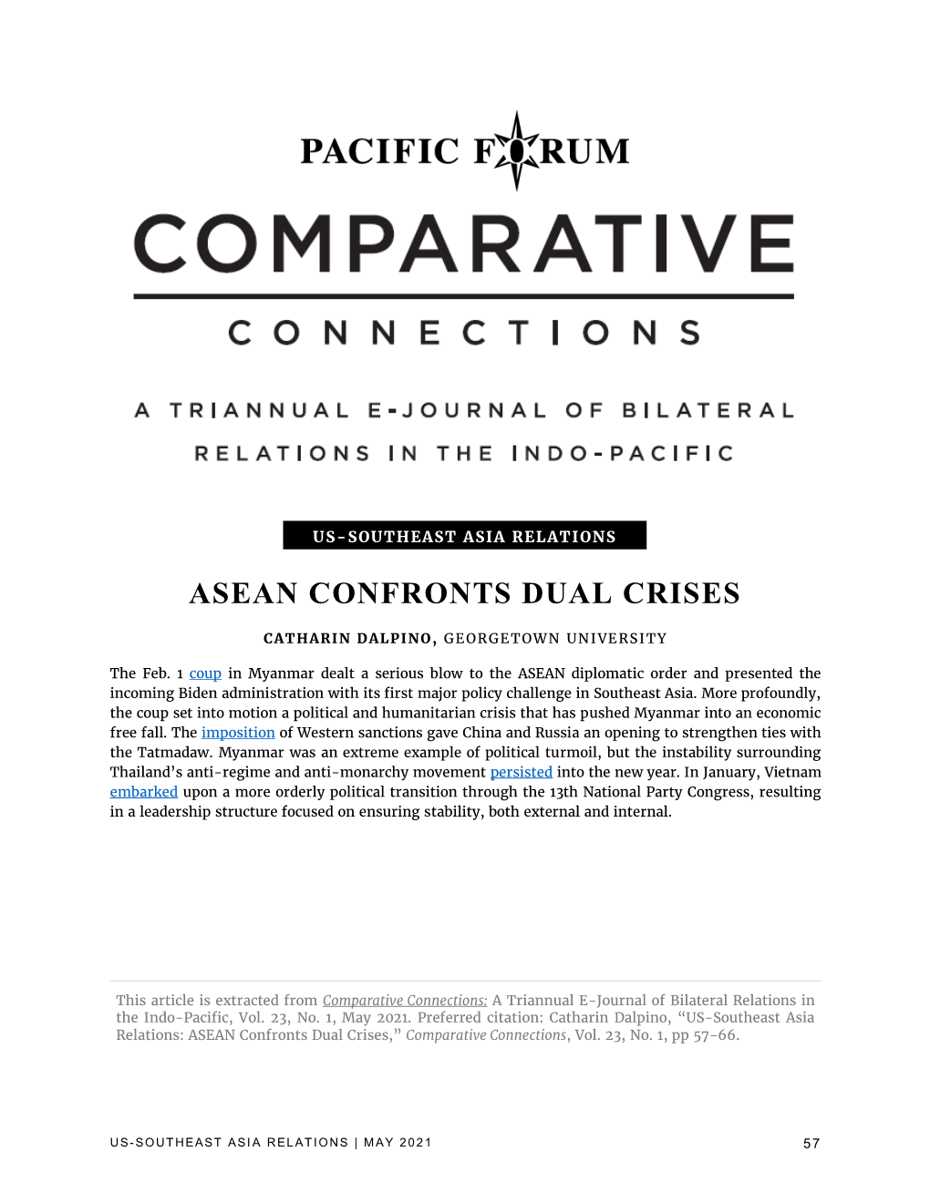 Asean Confronts Dual Crises