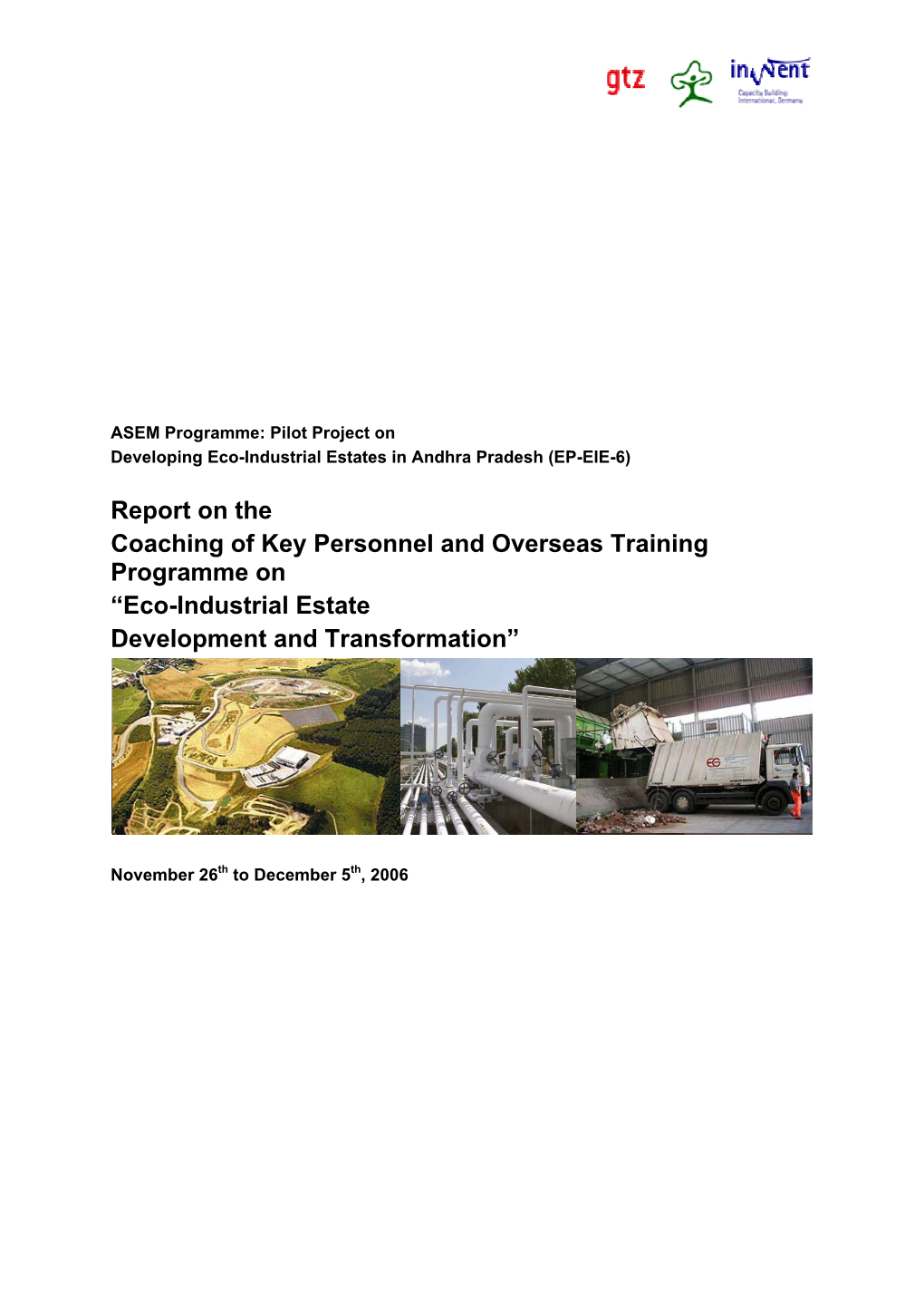 Overseas Training Programme on “Eco-Industrial Estate Development and Transformation”