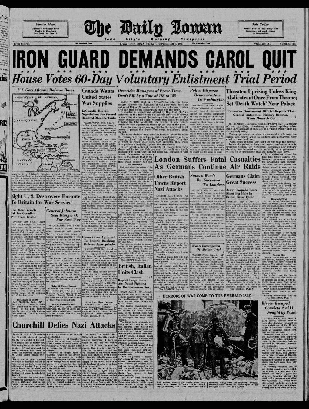 Daily Iowan (Iowa City, Iowa), 1940-09-06