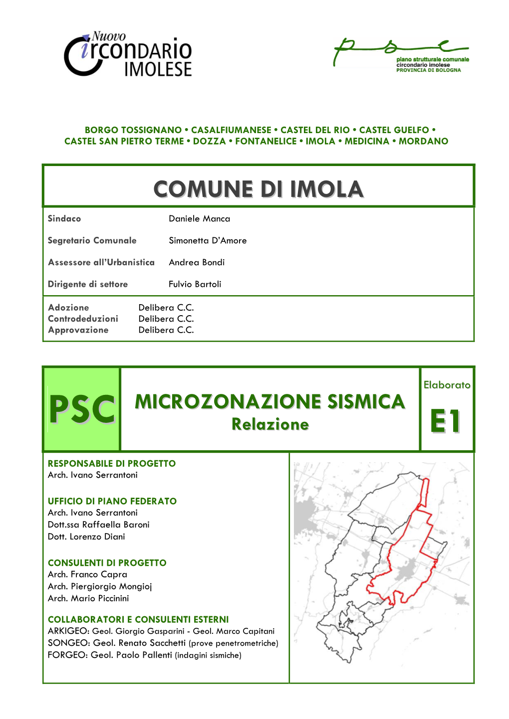 PSC MICROZONAZIONE SISMICA Relazione