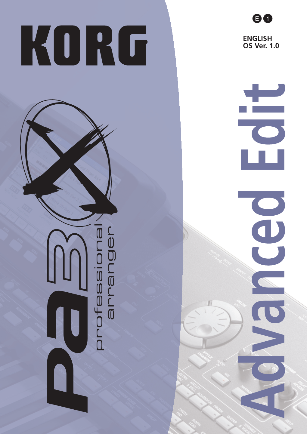 KORG Pa3x 1.0 Advanced Edit Manual
