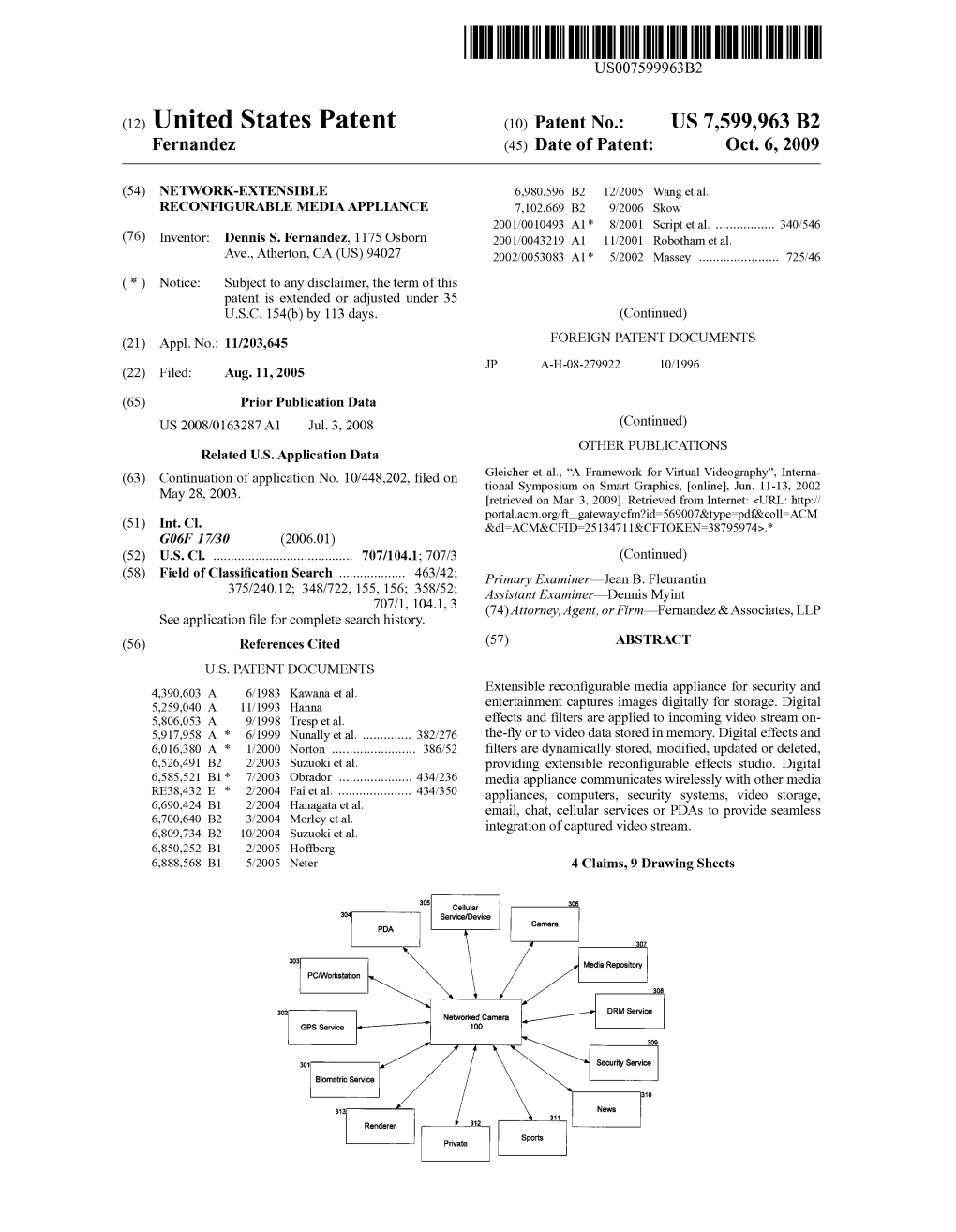 (12) United States Patent (10) Patent No.: US 7,599,963 B2 N