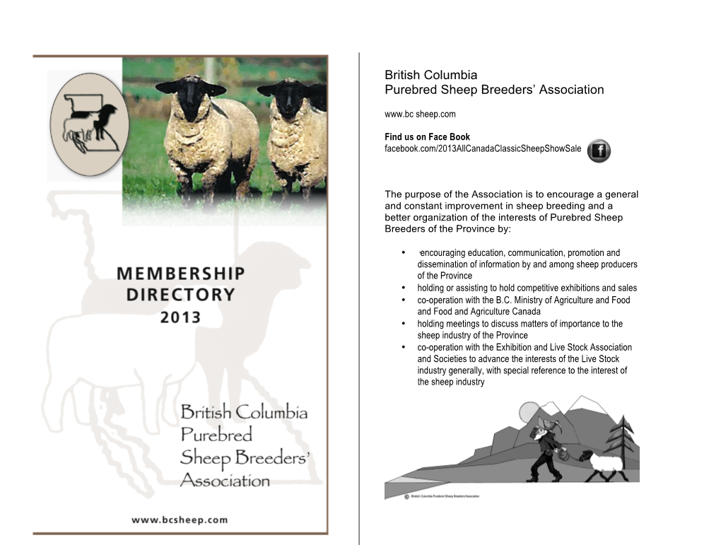 British Columbia Purebred Sheep Breeders' Association