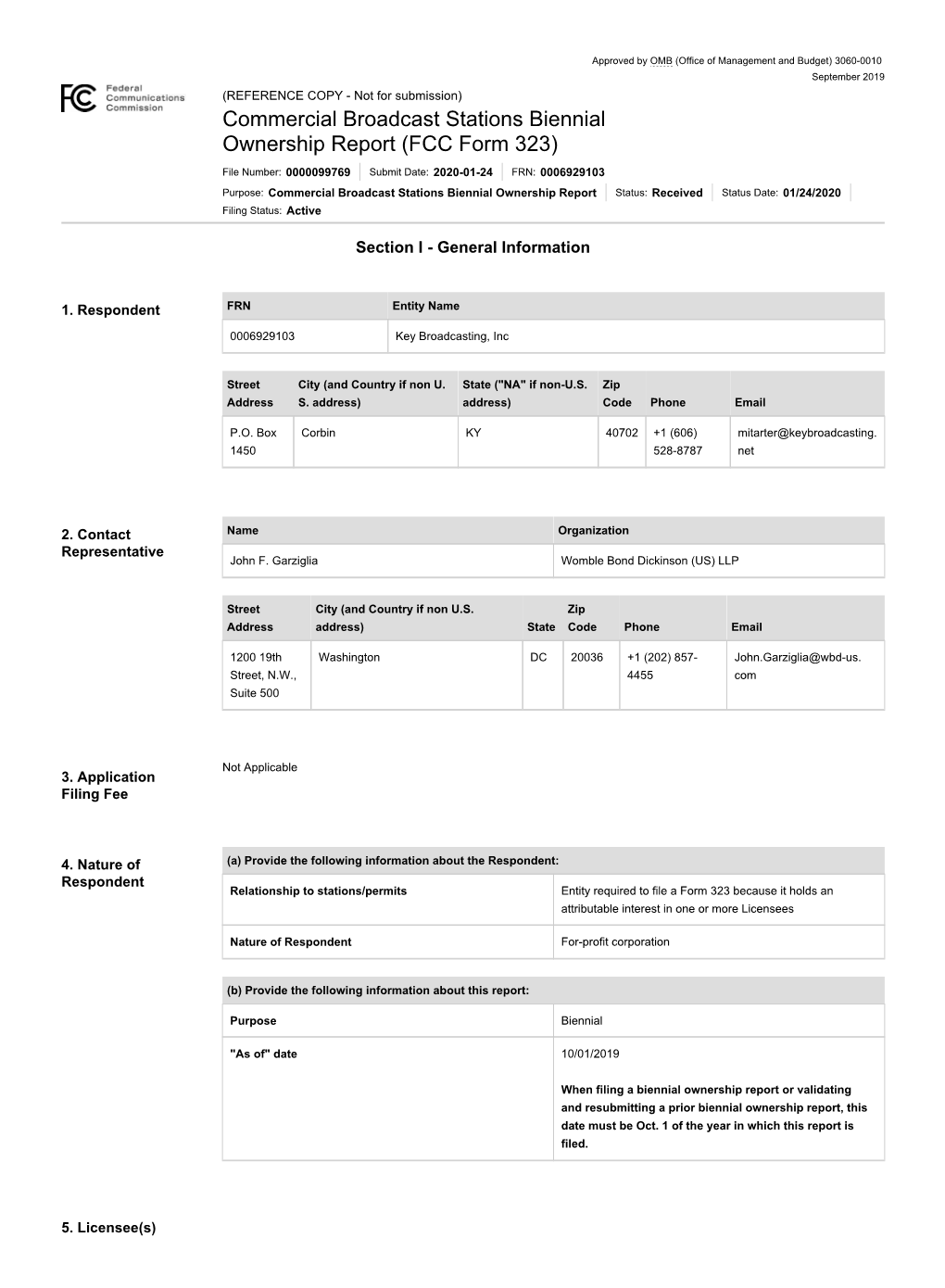 Licensing and Management System