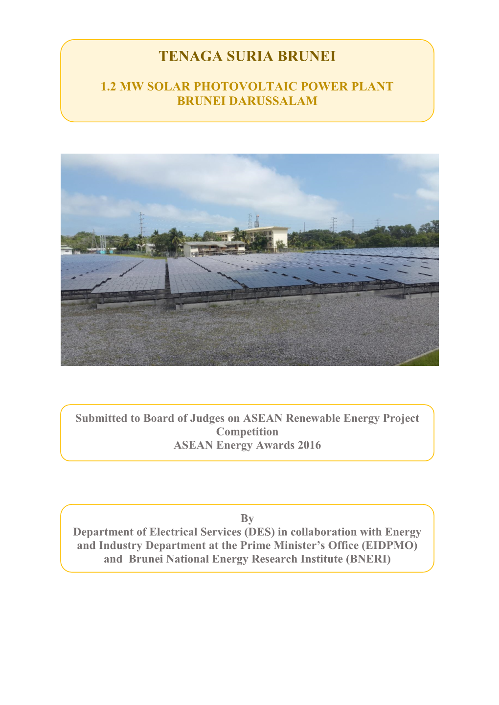 Renewable Energy Project Competition