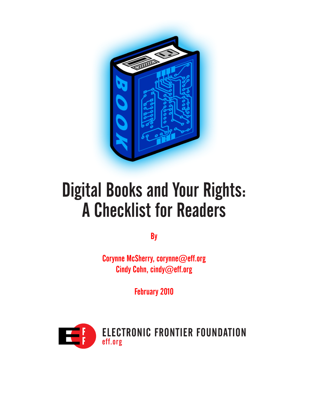 Digital Books and Your Rights: a Checklist for Readers