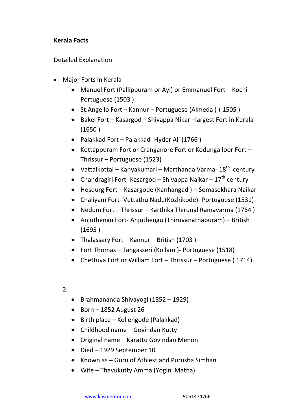 Major Forts in Kerala • Manuel Fort (Pallippuram Or Ayi)