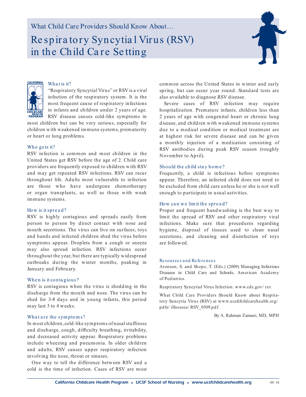 Respiratory Syncytial Virus (RSV) in the Child Care Setting