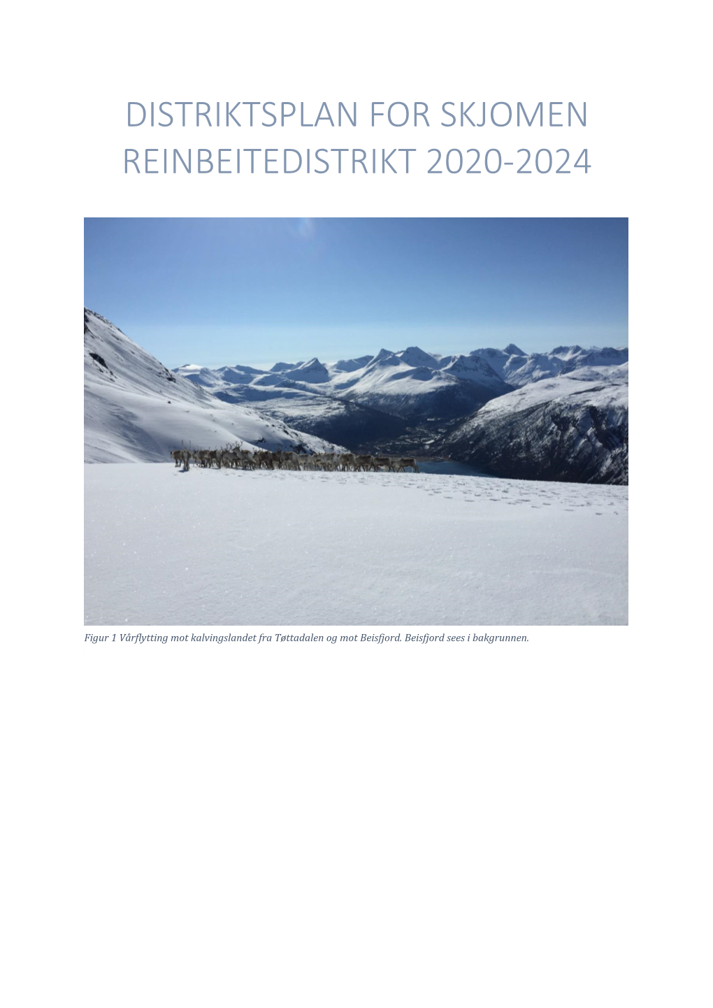 Distriktsplan for Skjomen Reinbeitedistrikt 2020-2024