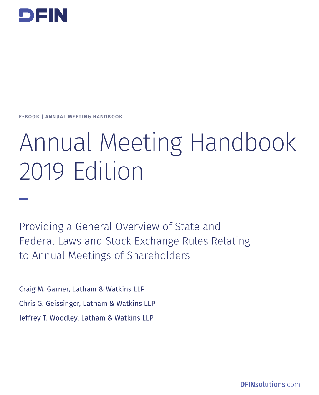 Annual Meeting Handbook 2019 Edition