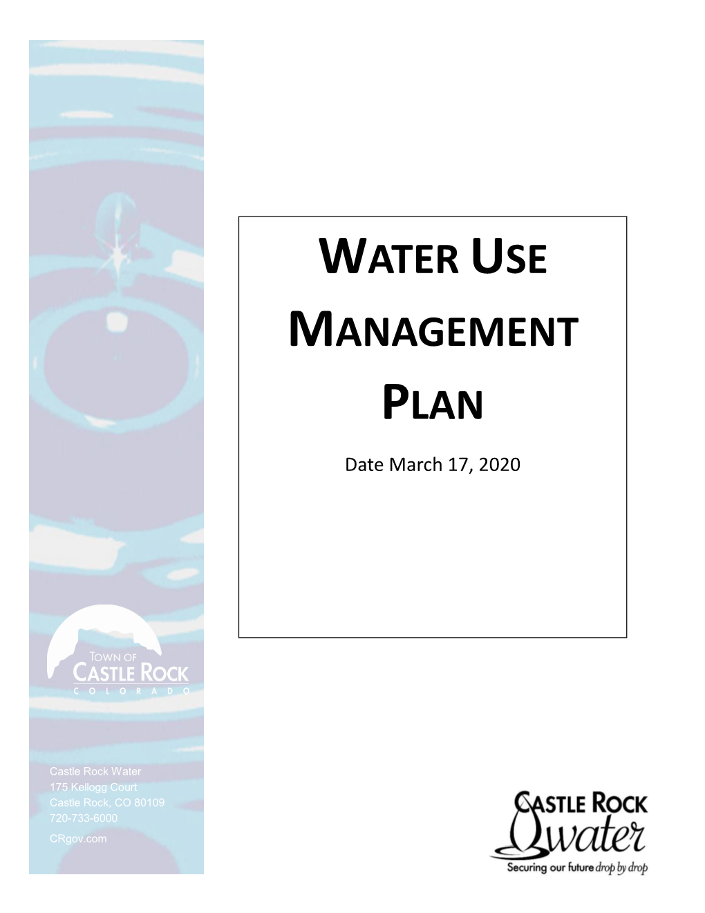 Water Use Management Plan 2