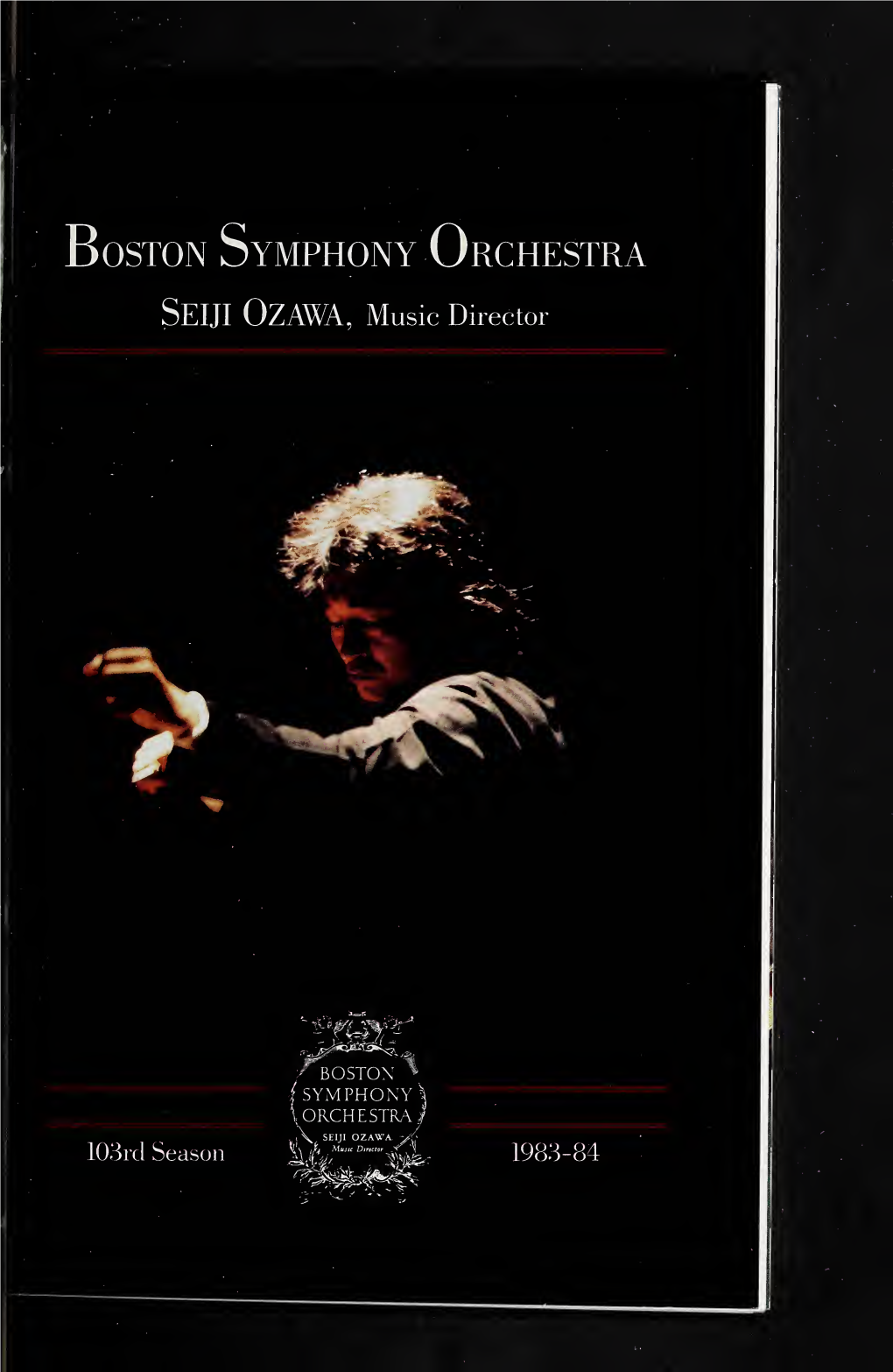 Boston Symphony Orchestra Concert Programs, Season 103, 1983-1984