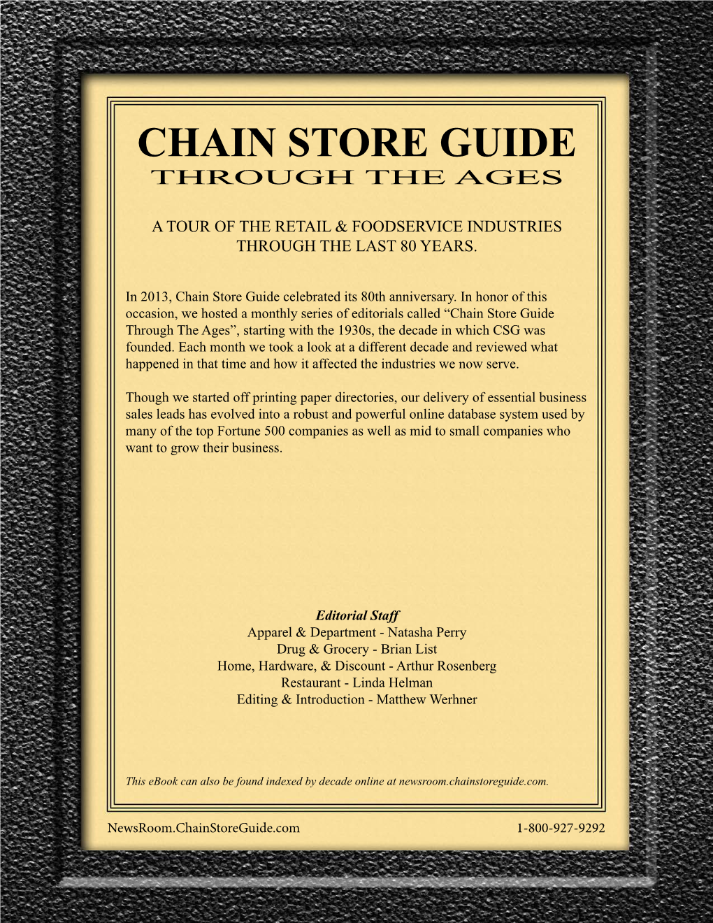 Chain Store Guide Through the Ages