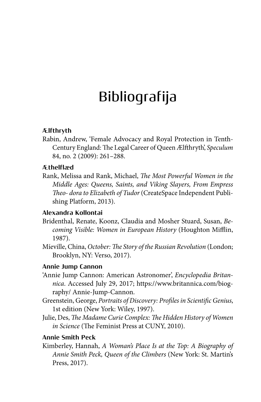 Bibliografija