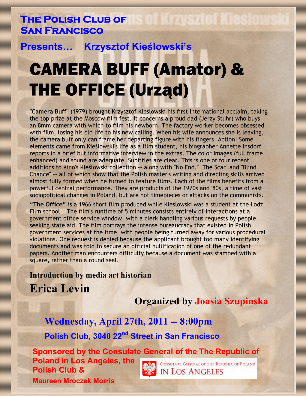 CAMERA BUFF (Amator) & the OFFICE (Urząd)