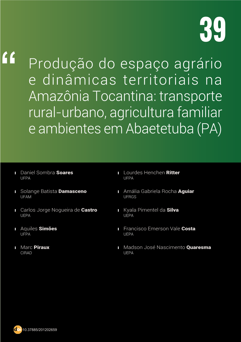 Produção Do Espaço Agrário E Dinâmicas Territoriais Na Amazônia