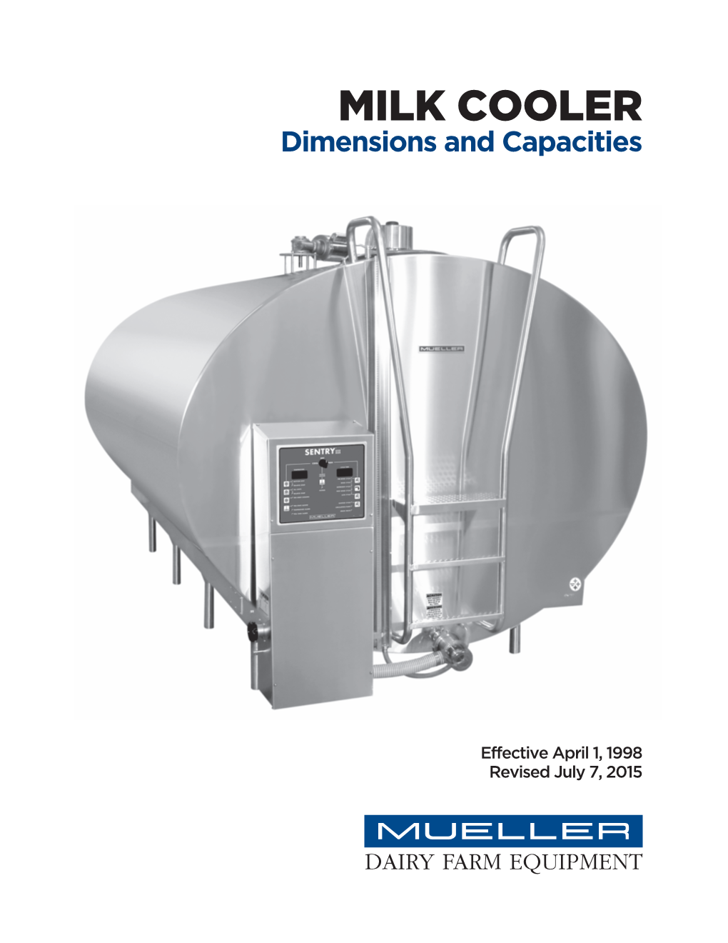 Milk Cooler Dimensions and Capacitiesdownload