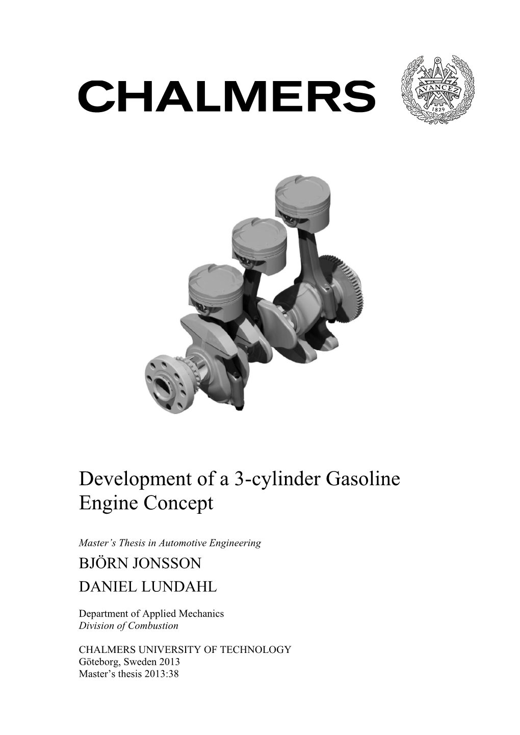 Development of a 3-Cylinder Gasoline Engine Concept