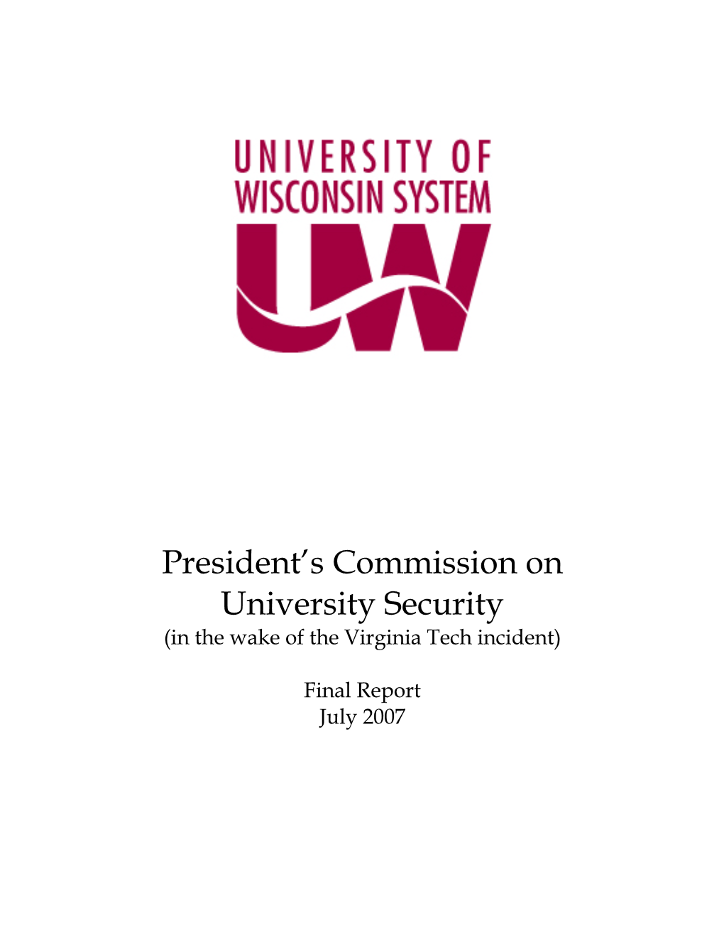 President's Commission on University Security