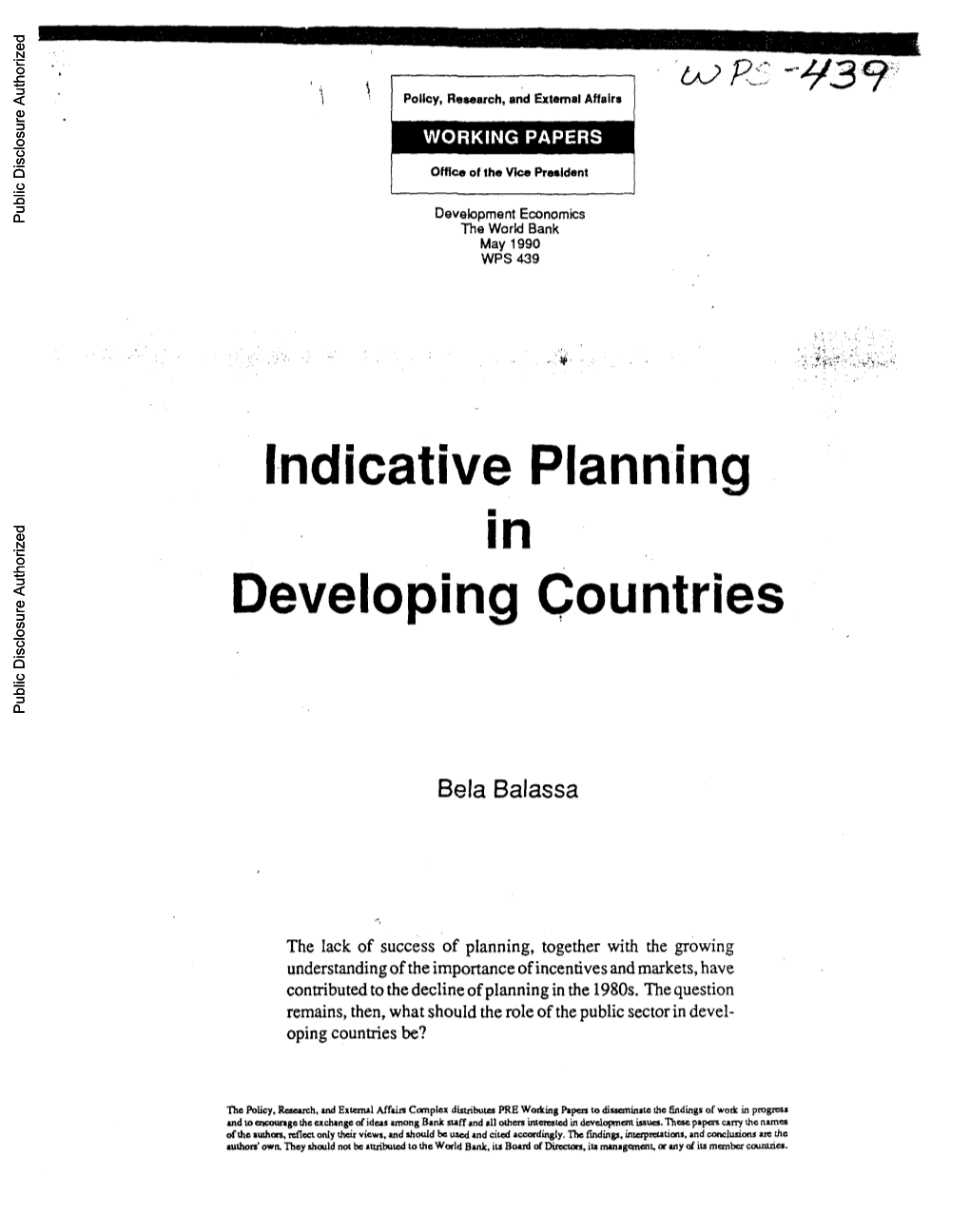 World Bank Document