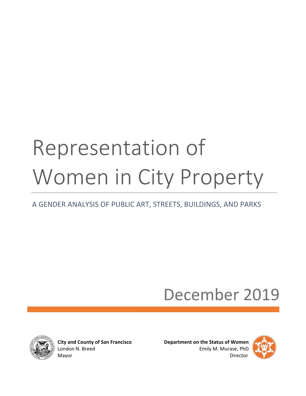 Representation of Women in City Property