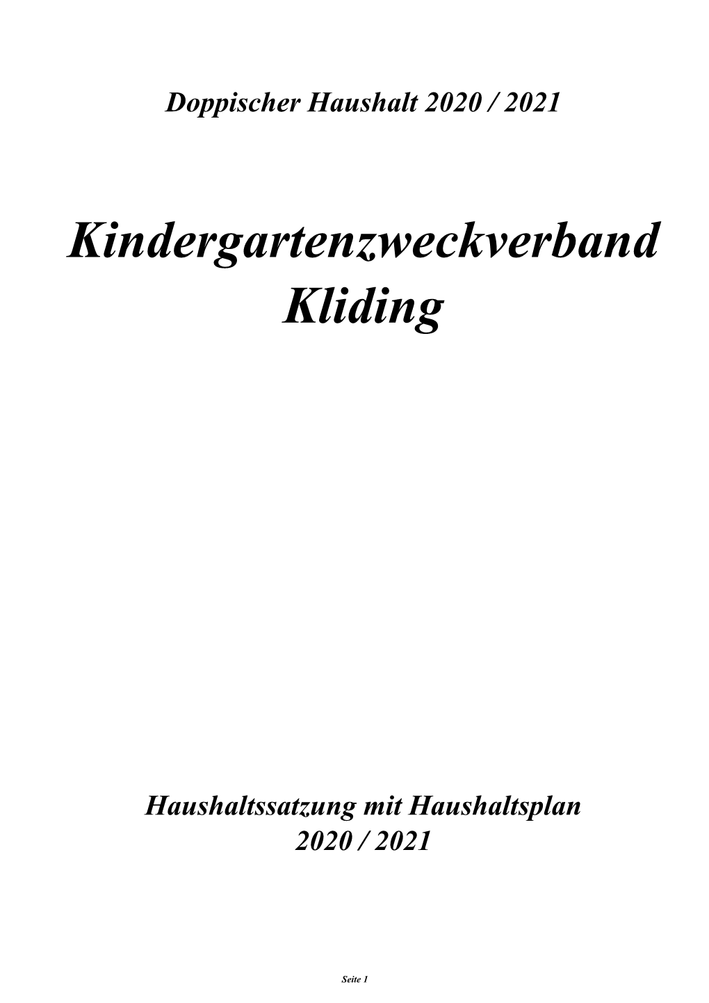 Kindergartenzweckverband Kliding