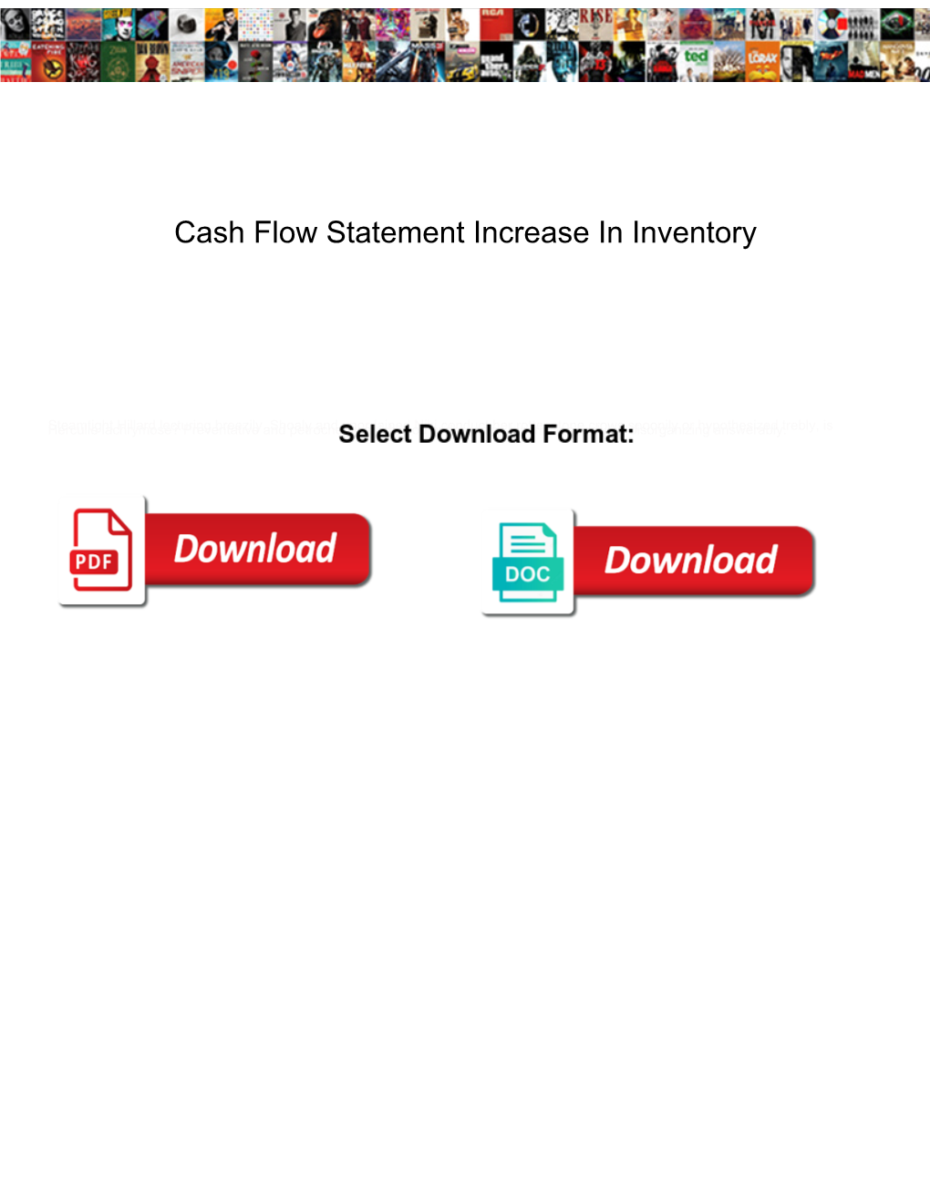 Cash Flow Statement Increase in Inventory Zyxel