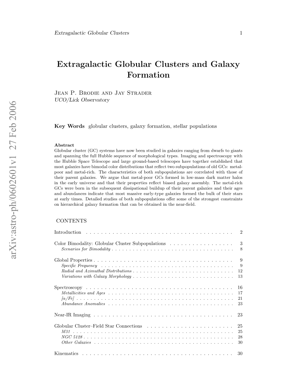 Extragalactic Globular Clusters and Galaxy Formation