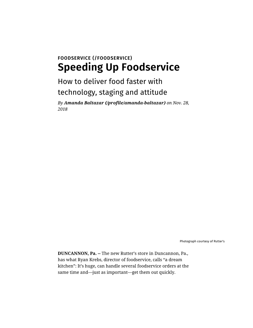 Speeding up Foodservice: How to Deliver Food Faster…