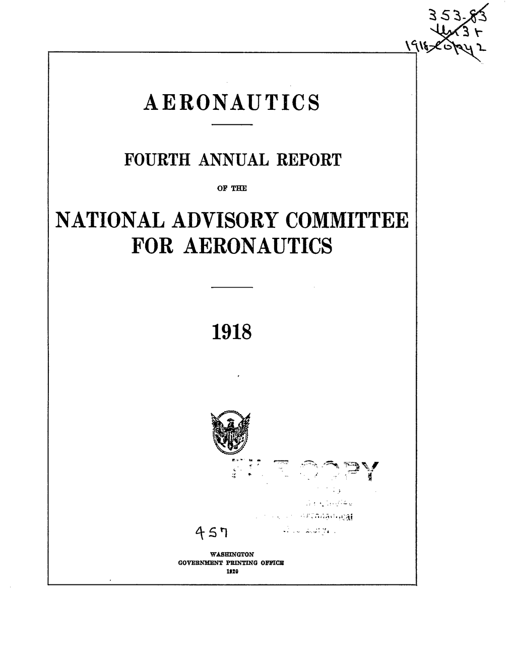 Aeronautics National Advisory Committee For