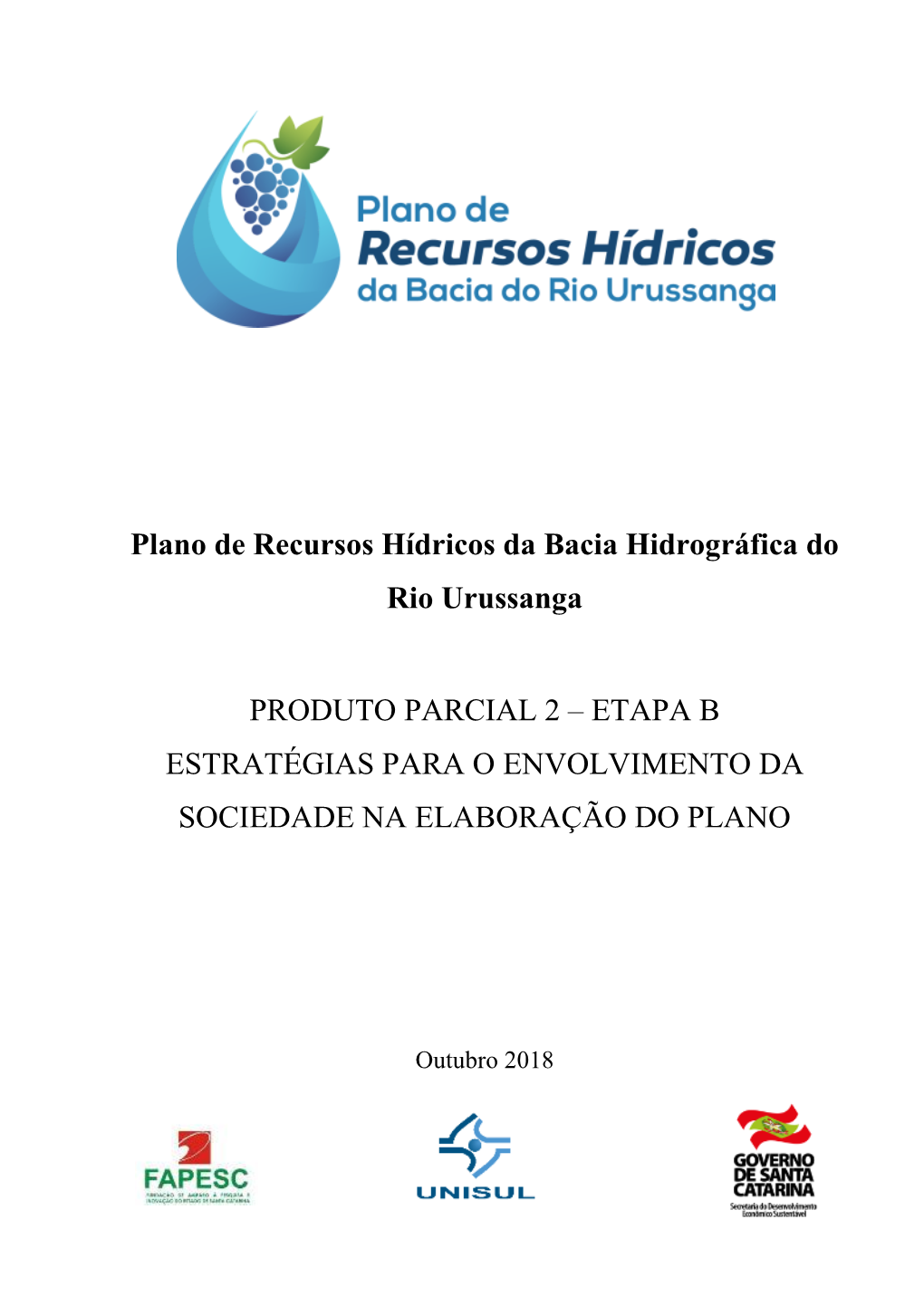 Plano De Recursos Hídricos Da Bacia Hidrográfica Do Rio Urussanga