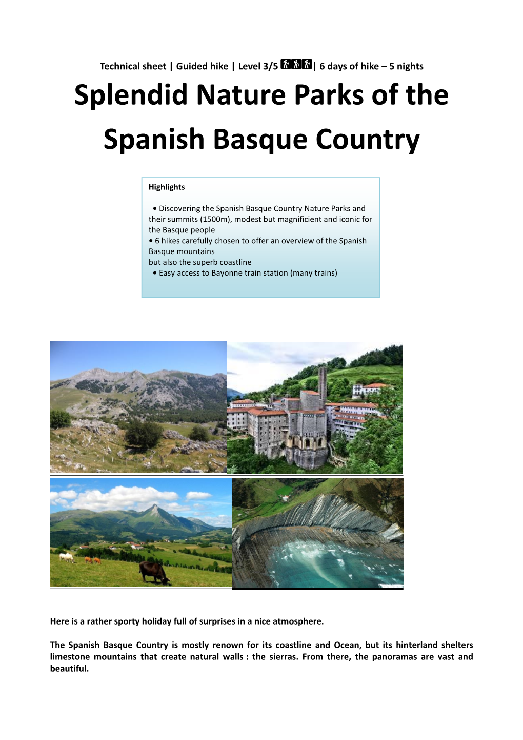 Splendid Nature Parks of the Spanish Basque Country