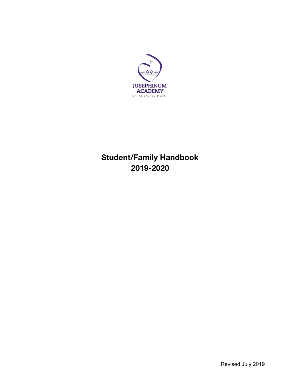 Student/Family Handbook 2019-2020